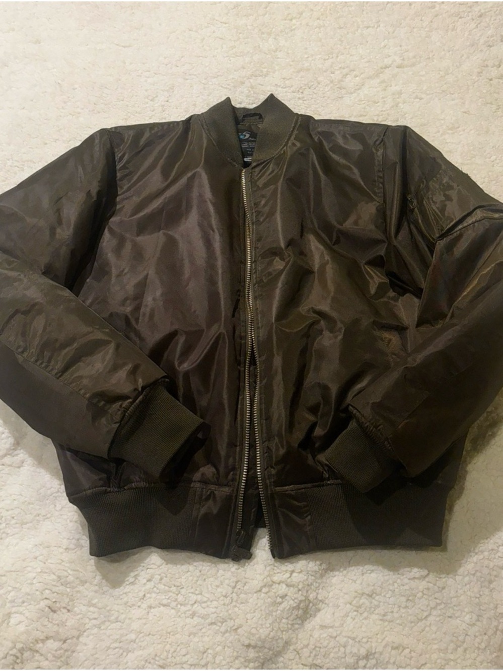 Men's Bomber Jacket in Dark Olive0116
